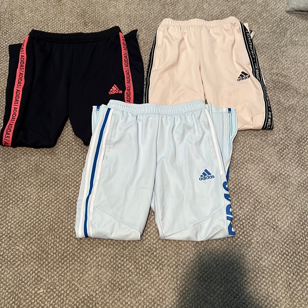 3 pairs of Adidas joggers